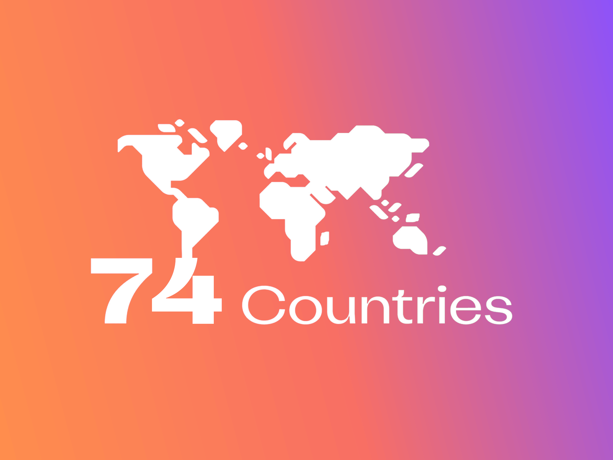 74 countries